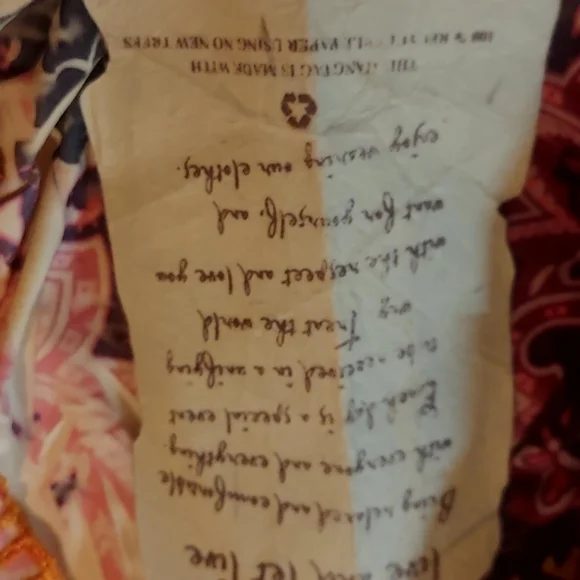 One World Elegant Multicolor Maxi Dress Large Crocheting Fairy Style Pullover - Picture 7 of 10